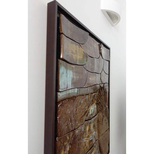 Patina II Ceramic Mural by Audrey Vo Van For Sale - Image 4 of 10