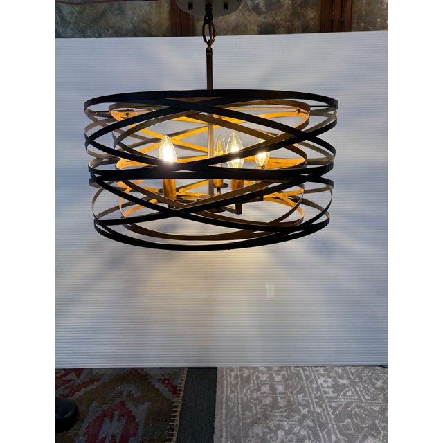 Contemporary Minka Lavery Vortic Flow Pendant For Sale - Image 3 of 12