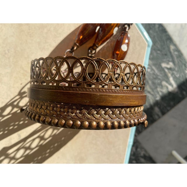 Scheherazade Wall Sconce with Hand-Blown Amber Glass by Fine Art Lamps For Sale - Image 6 of 8