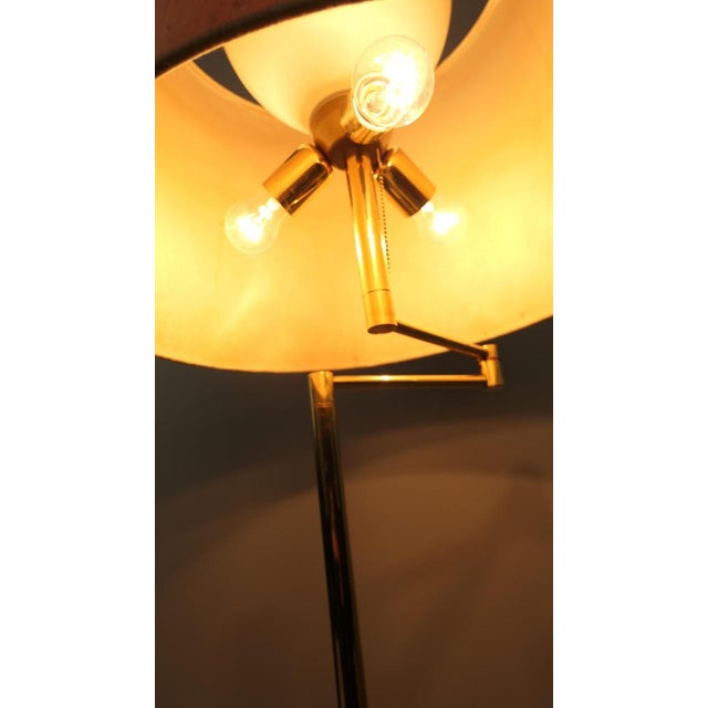 Vintage Brass Floor Lamp with Swivel Arm, Germany, 1970s For Sale - Image 16 of 18