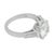 Contemporary Vintage Gia 2.18 Carat Round Brilliant Cut Diamond Platinum Ring, Size 4.75 For Sale - Image 3 of 5