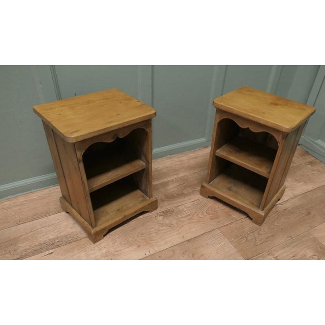 Small Pine Bedside Cabinets, 1960, Set of 2 For Sale - Image 3 of 6