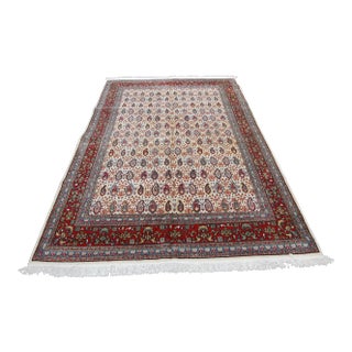High Wool on Cotton Turkish Hereke Rug -5' 6'' X 8' 6'' For Sale