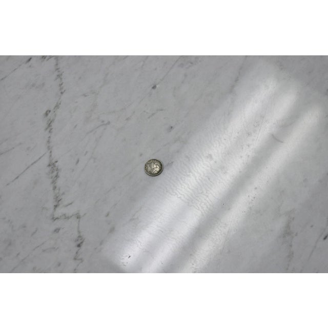 Vintage Mid Century Modern Knoll Style Pedestal Base Marble Top Coffee Table For Sale - Image 15 of 16