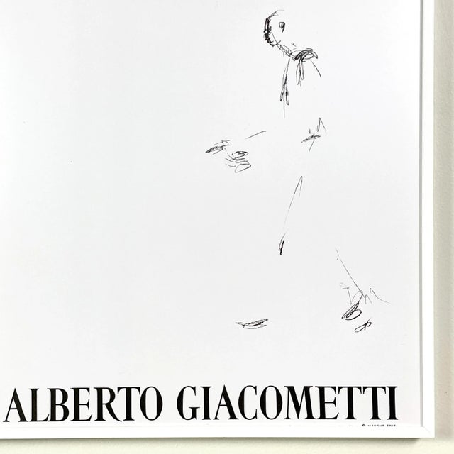 Modern 1957 Vintage Alberto Giacometti French Exhibition Print, Framed For Sale - Image 3 of 5