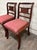 Red Vintage Willett Furniture Regency Style Barley Twist Top Mahogany Dining Chairs For Sale - Image 8 of 12