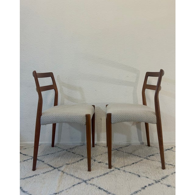 1960s Anne Chairs with Teak Frames by Johannes Andersen for Uldum Møbelfabrik, 1960s, Set of 2 For Sale - Image 5 of 14