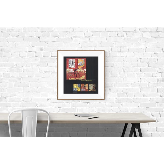 Featuring 4 Works by Matisse: 1) Grand interieur rouge, 1948 2) Interieur jaune et bleu, 1946 3) Interieur rouge, nature...