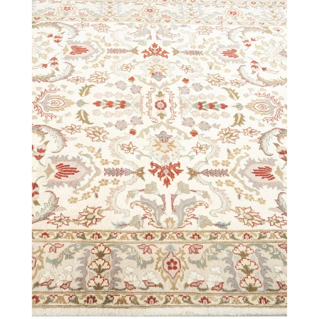 Solo Rugs Mogul, One-of-a-Kind Hand-Knotted Area Rug - Ivory, 4' 2" x 6' 3" For Sale - Image 4 of 8