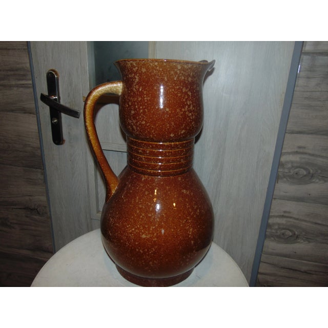 Vintage Polish Ceramic Vase For Sale - Image 4 of 6