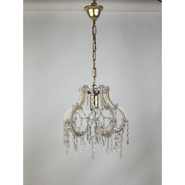 1970s Vintage Chandelier in Metal, 1960s For Sale - Image 5 of 10