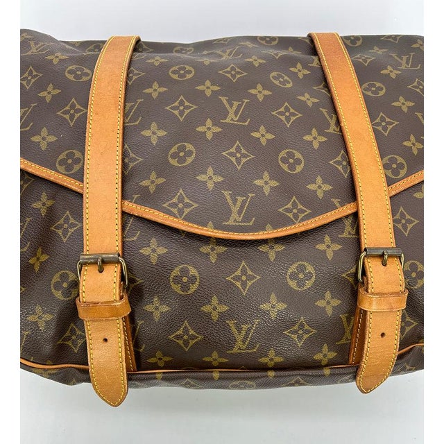 Vintage Louis Vuitton Monogram Samur 43 Messenger Shoulder Bag For Sale - Image 10 of 11