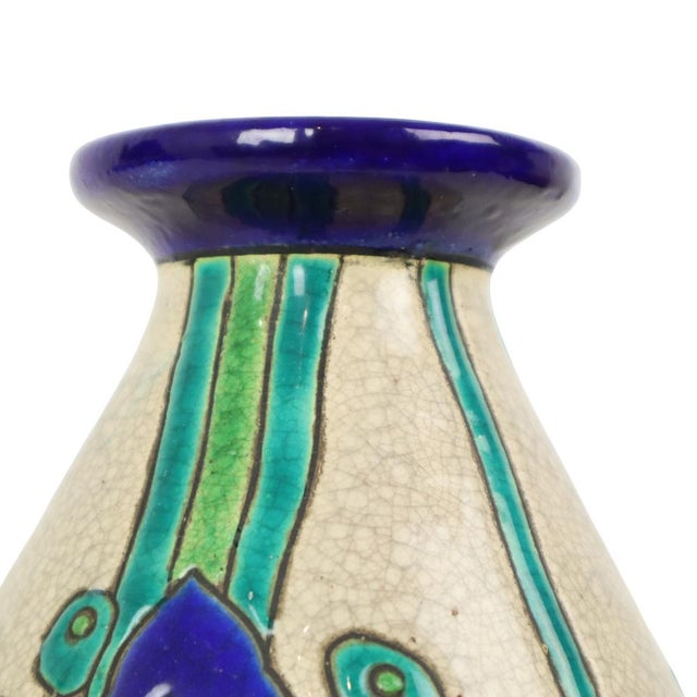 Art Deco Vase by Charles Catteau Boch from Boch Frères, 1920s For Sale - Image 15 of 17