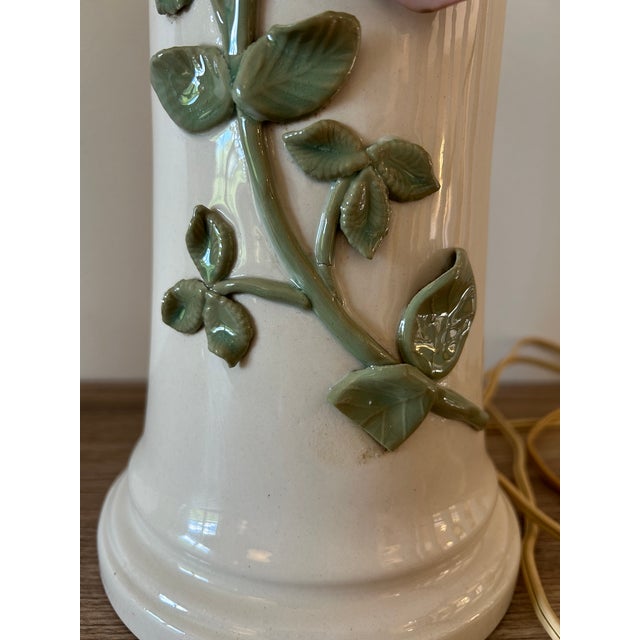 Pair of 1960s Marbro Pink Roses Lamps For Sale - Image 11 of 12