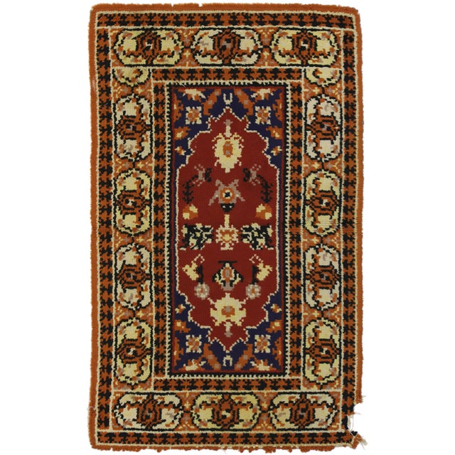 Textile Vintage European Rug - 03'00 X 4'10 For Sale - Image 7 of 7