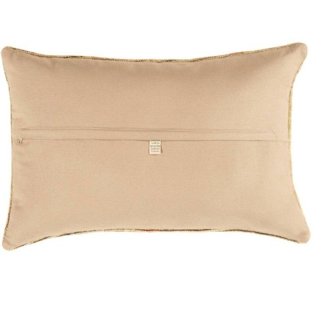 Vintage hand woven Turkish pillow. This is made of wool. Back cotton. Beautiful colors and well made. This pillow features...