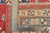 Kazak Rug 9'1'' X 12'2'' Red Wool Geometric Hand-Knotted Oriental Carpet For Sale - Image 12 of 12