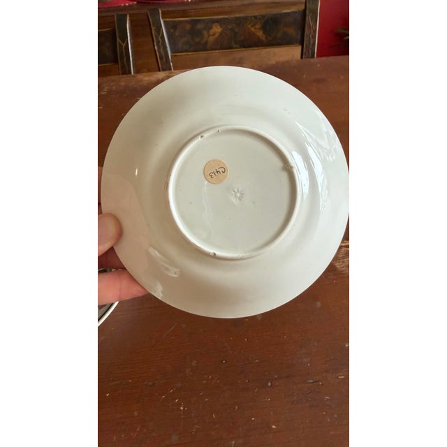 A Very Nice Pair of Antique Staffordshire Early Adam’s Rose Cup & Saucer, Circa 1830 For Sale - Image 6 of 12