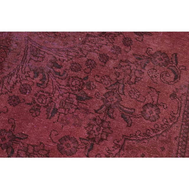 1980s Retro Purple/Brown Wool Rug - 6'10'' X 9'8'' For Sale - Image 5 of 10