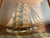 Brown Antique Shadowbox Ship Model For Sale - Image 8 of 12