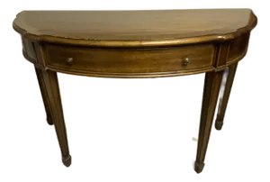 Late 20th Century Half Round Table