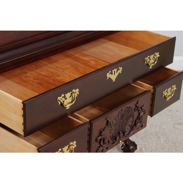 Baker Clawfoot Colonial Williamsburg Mahogany Highboy For Sale In Philadelphia - Image 6 of 18