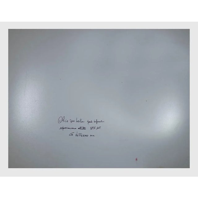 Giorgio Lo Fermo, Orange Spots, Oil on Canvas, 2021 For Sale - Image 3 of 4