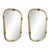 Gold Leaf Murano Glass Wall Mirrors by Simoeng, Set of 2, in Exhibition Piece conditions. Designed from 2000