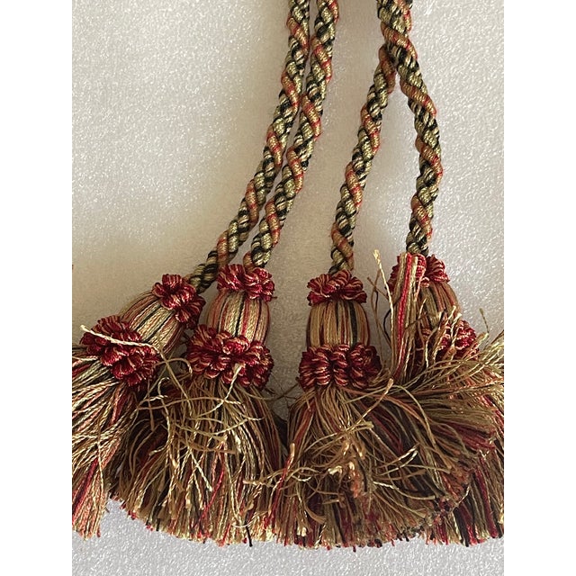 8 vintage Tiebacks with tassels.