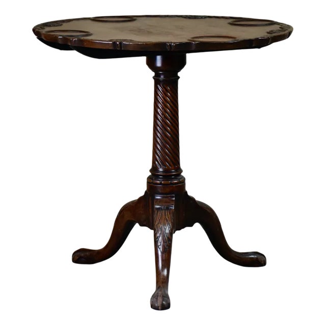 Tripod Table in Solid Cuban Mahogany, United Kingdom, 1750s For Sale