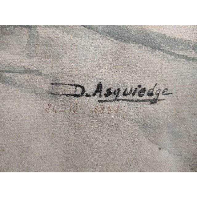 Asquiedge, Still Life, 1931, Watercolor For Sale - Image 3 of 8