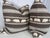 Transitional Schumacher "Koda Stripe" in Coffee 22" Pillows-a Pair For Sale - Image 3 of 3