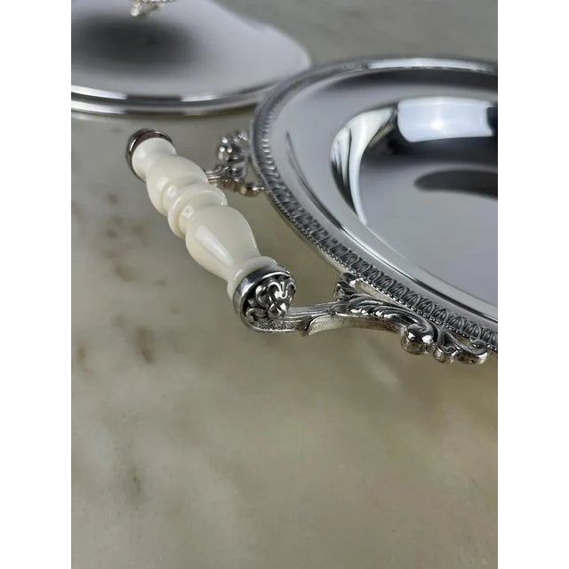 800 Silver Dish, 1980s For Sale - Image 6 of 13