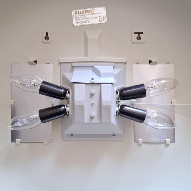 Model A 41 Illuminated Wall Mirror from Allibert, Germany, 1970s For Sale - Image 4 of 18