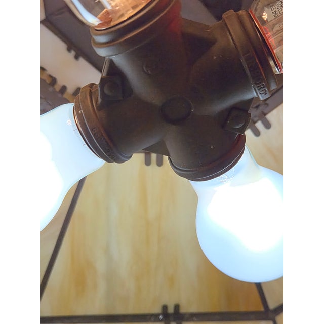 Black Marakesh 4 Light Iron Pendant Chandelier For Sale - Image 8 of 11