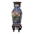 42 Chinese Floor Vase Famille Rose Gilt Dragon Handles Sanxing Star Gods For Sale