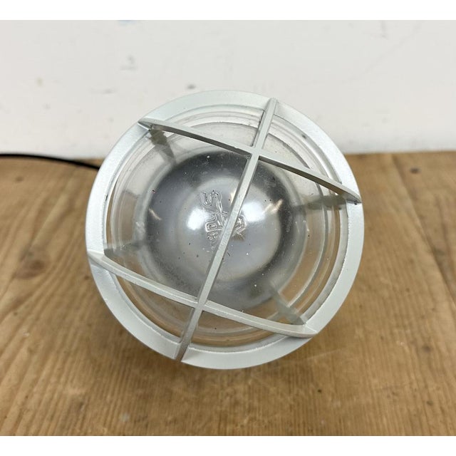 Industrial Grey Cast Aluminium Light from Yamada Co.ltd., 1960s For Sale - Image 11 of 14