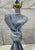 Blue Mid 20th Century John Dickinson Attributed to Draped Plaster Table Lamp For Sale - Image 8 of 12