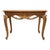 Floral & Scallop Carved Walnut & Burl Cabriole Legged Low Table C1930 For Sale - Image 9 of 11