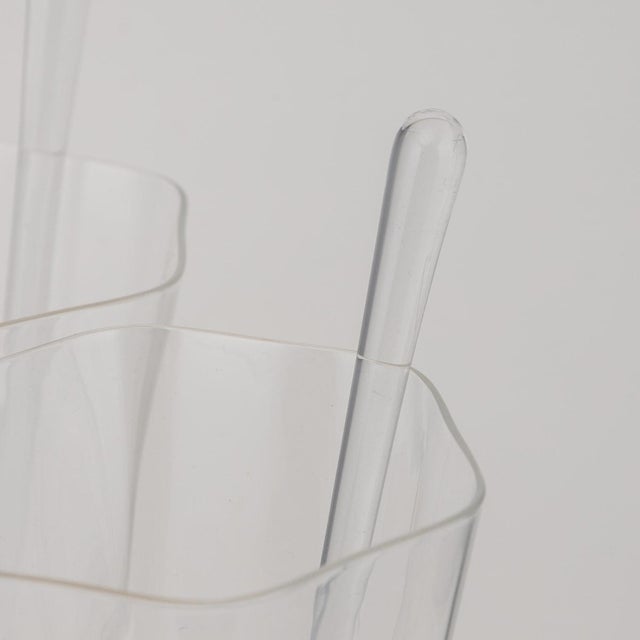 Goldenrod 20th Century Italian Carafes & 12 Glasses by Italo Varisco, Venice, Set of 14 For Sale - Image 8 of 13