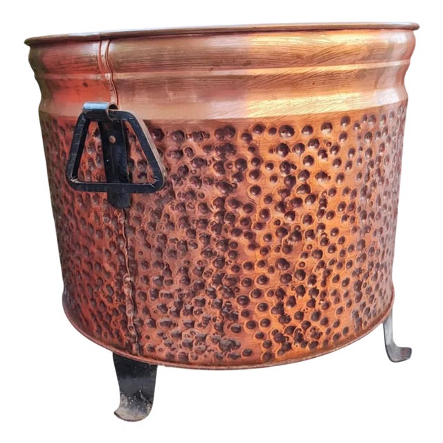 Art Deco Copper Container, 1950s For Sale