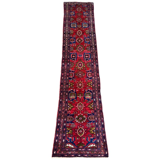Antique Hamadan Runner in Wool, 1920s For Sale - Image 18 of 18