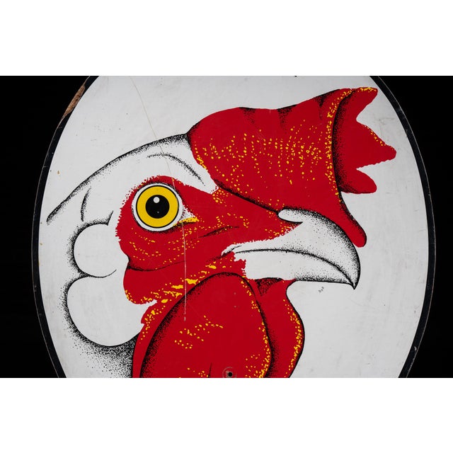 Vintage DeKalb Poultry "Rooster" Advertising Sign For Sale - Image 4 of 8