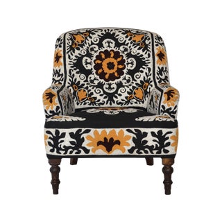 Ellie Embroidered Armchair For Sale