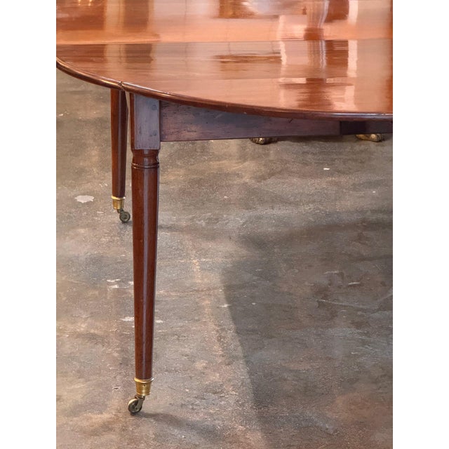 French Directoire Drop Leaf Table With Additional Leaf For Sale - Image 3 of 12