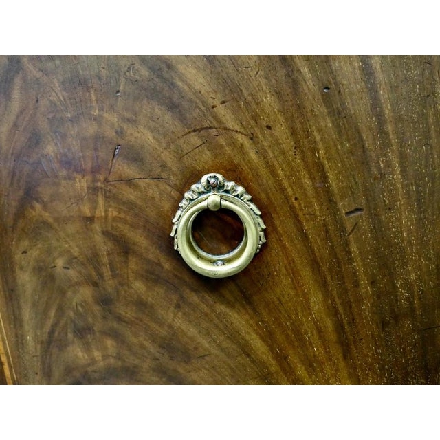 Wood Regency Inlaid Bow Front Dresser, 1800 For Sale - Image 7 of 8