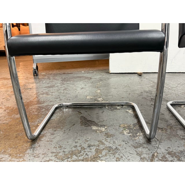 Chrome Casprini Tubular Brno Style Armchairs, Set of Four For Sale - Image 8 of 12