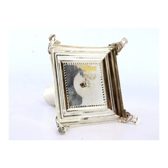 Silver Candleholder with Young Figure, in Very Good conditions. Designed 1980 to 1989 This piece has an attribution mark,...