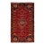 Vintage Handmade Shiraz Red Medallion Wool Rug 5'2" X 10'5" $1,800 For Sale