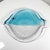 Modern Vintage Modern Fish Plate Textured Blue Art Glass Serving Dish For Sale - Image 3 of 9
